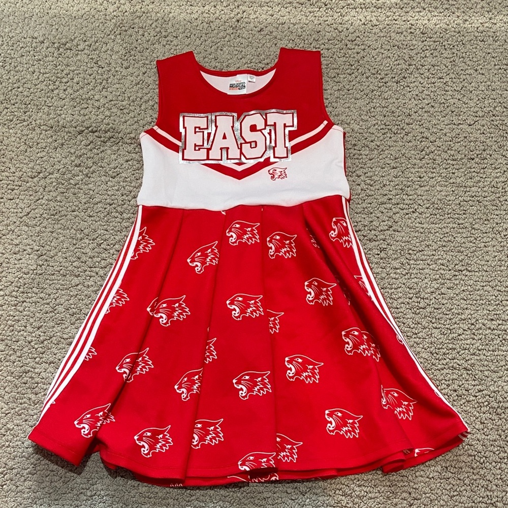NWOT-Disney High School Musical East Cheerleader Red and White Kids Dress